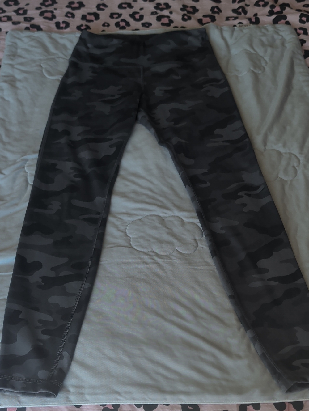 Danskin Black & Gray Camo Leggings